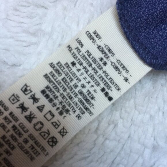 Free People Women's The Soul Serene Top Blouse Medium Long Sleeve Blue Boho - Picture 7 of 7